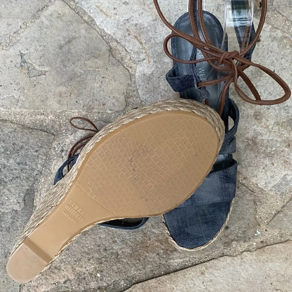 Stuart Weitzman Denim Wedge